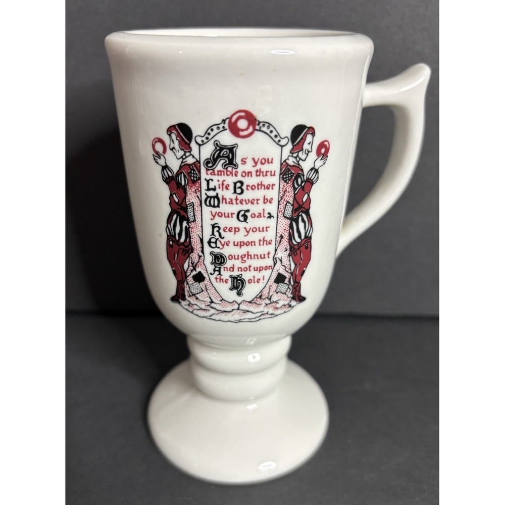 Sterling China Mayflower Donut Shop Pedestal Coffee Mug 1967 Vintage Retro